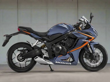 2019-2020 Honda CBR650R Motorcycle Fairings - Glossy Dark Blue Orange Black Canada