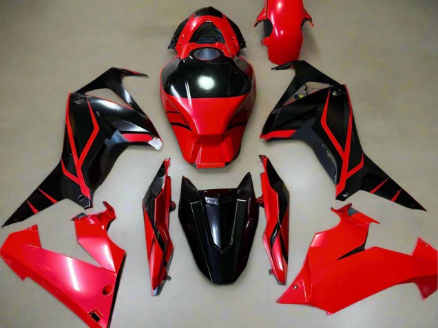 2021-2023 Honda CBR650R Motorcycle Fairings - Red Glossy Black Stripe Canada