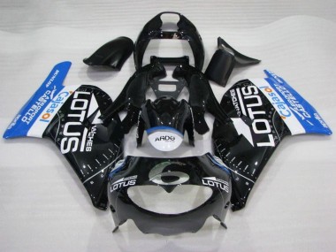 1995-1997 Aprilia RS250 Motorcycle Fairings - Glossy Black White Blue Lotus Canada