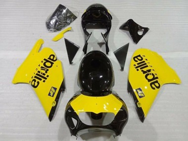 1999-2004 Aprilia RS250 Motorcycle Fairings - Yellow Glossy Black Canada