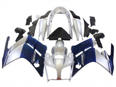 2007-2012 Yamaha FJR1300 Motorcycle Fairings - Dark Blue Silver Canada
