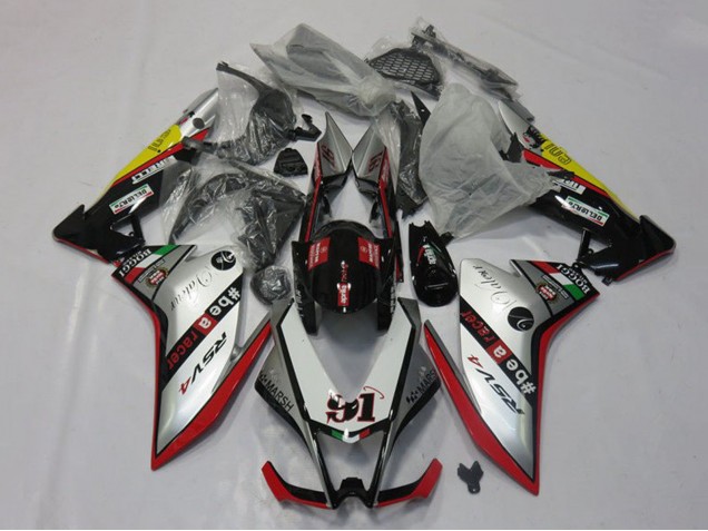 2009-2015 Aprilia RSV4 1000 Motorcycle Fairings - Silver Red Black Yellow Canada