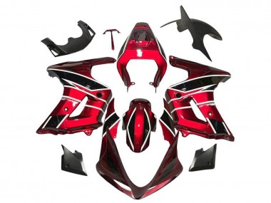 2003-2013 Suzuki SV650 Motorcycle Fairings - Red Black White Stripe Canada