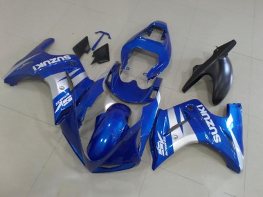 2003-2013 Suzuki SV650 Motorcycle Fairings - Blue Silver White Canada