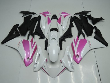 2002-2006 Honda CBR125R Motorcycle Fairings - White Pink Matte Black Canada