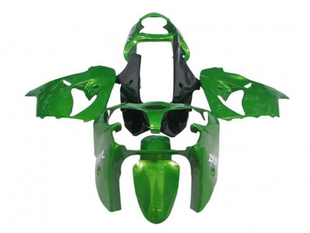 2000-2001 Kawasaki ZX9R Motorcycle Fairings - Green Black Canada