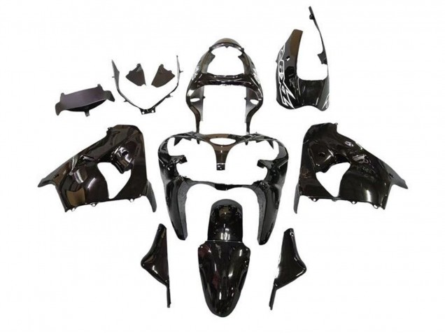 2002-2003 Kawasaki ZX9R Motorcycle Fairings - Black White Canada