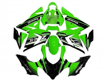 2004-2005 Kawasaki ZX10R Motorcycle Fairings - Black Green Silver Canada