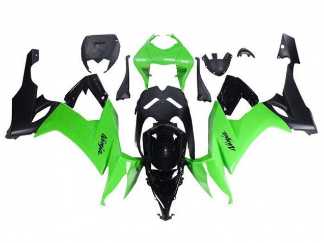 2008-2010 Kawasaki ZX10R Motorcycle Fairings - Green Black Canada