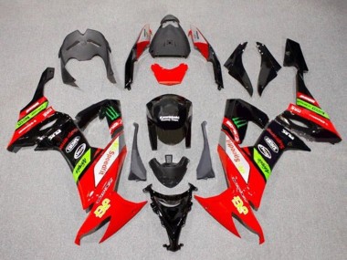 2008-2010 Kawasaki ZX10R Motorcycle Fairings - Red Green Black Yellow Canada