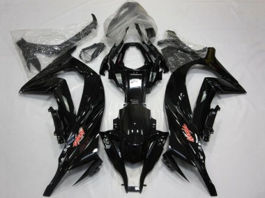 2011-2015 Kawasaki ZX10R Motorcycle Fairings - Glossy Black Red Canada