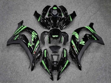 2016-2020 Kawasaki ZX10R Motorcycle Fairings - Glossy Black Green Canada