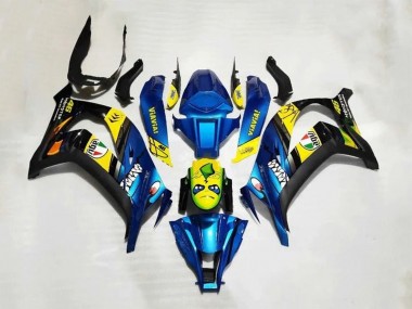 2016-2020 Kawasaki ZX10R Motorcycle Fairings - Blue Yellow Shark Canada
