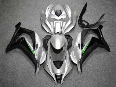 2016-2020 Kawasaki ZX10R Motorcycle Fairings - Silver Green Black Canada