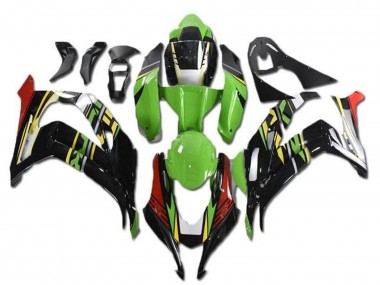 2016-2020 Kawasaki ZX10R Motorcycle Fairings - Green Red Yellow Black Canada