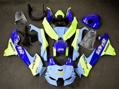 2021-2025 Kawasaki ZX10R Motorcycle Fairings - Blue Yellow GYTR 46 Canada