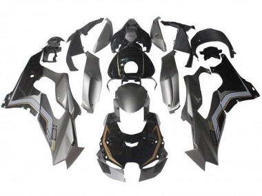 2021-2025 Kawasaki ZX10R Motorcycle Fairings - Grey Glossy Black Gold Canada