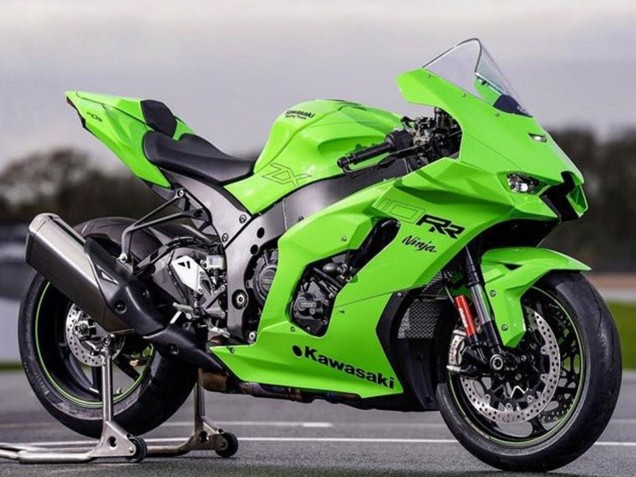 2021-2025 Kawasaki ZX10R Motorcycle Fairings - Green Black Canada