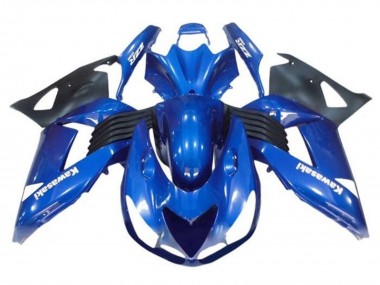 2006-2011 Kawasaki ZX14R ZZR1400 Motorcycle Fairings - Blue Black White Decal Canada