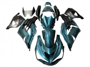 2012-2024 Kawasaki ZX14R ZZR1400 Motorcycle Fairings - Metallic Teal Blue Canada