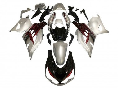 2012-2024 Kawasaki ZX14R ZZR1400 Motorcycle Fairings - Silver Glossy Black Red Canada