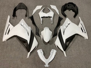 2013-2024 Kawasaki EX300 Motorcycle Fairings - Pearl White Black Canada