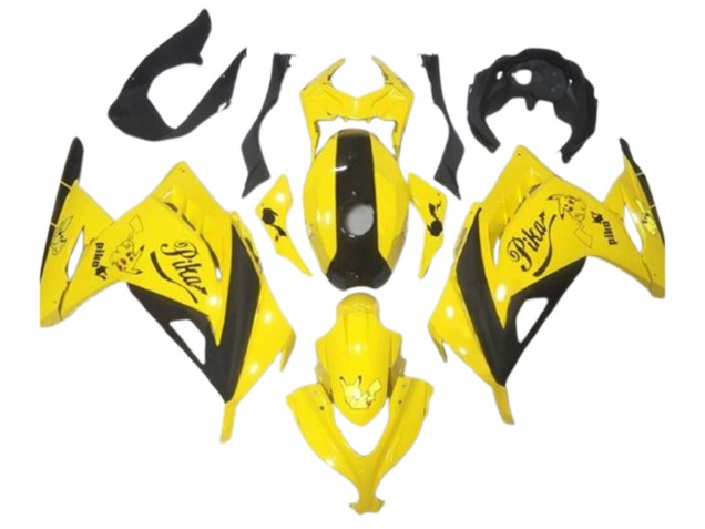 2013-2024 Kawasaki EX300 Motorcycle Fairings - Yellow Black Pikachu Canada