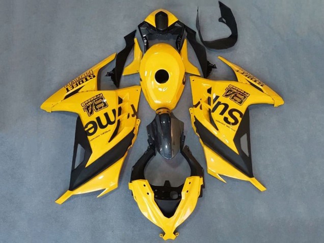 2013-2024 Kawasaki EX300 Motorcycle Fairings - Yellow Black Supreme Canada