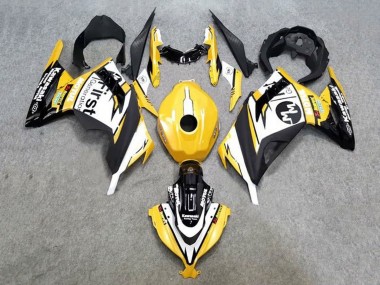 2013-2024 Kawasaki EX300 Motorcycle Fairings - Yellow White Black Canada