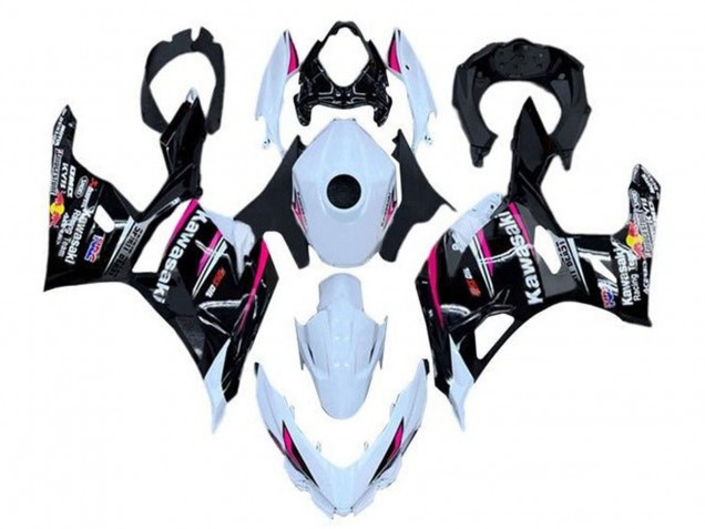 2018-2024 Kawasaki Ninja 400 Motorcycle Fairings - White Pink Black Canada