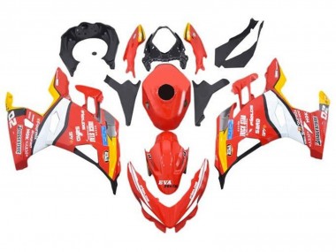 2018-2024 Kawasaki Ninja 400 Motorcycle Fairings - Red White Yellow Black Trick Star Bridgestone Canada