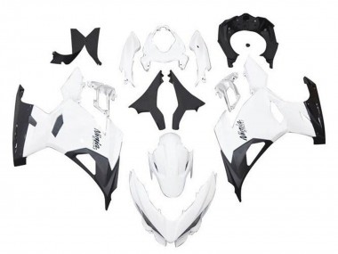 2018-2024 Kawasaki Ninja 400 Motorcycle Fairings - White Black Canada