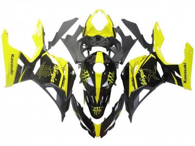 2018-2024 Kawasaki Ninja 400 Motorcycle Fairings - Yellow Black Monster Canada