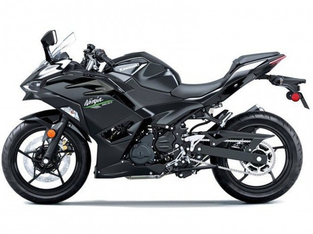 2024-2025 Kawasaki Ninja 500 EX500R Motorcycle Fairings - Glossy Black Canada