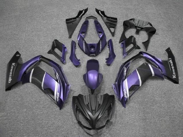 2012-2016 Kawasaki Ninja 650 EX650 Motorcycle Fairings - Purple Silver Matte Black Canada