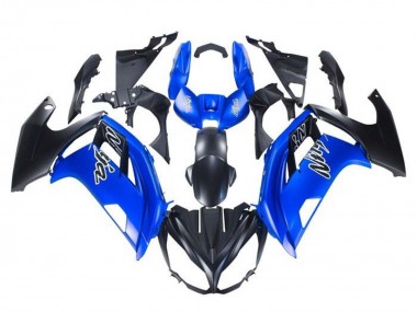 2012-2016 Kawasaki Ninja 650 EX650 Motorcycle Fairings - Blue Matte Black Canada
