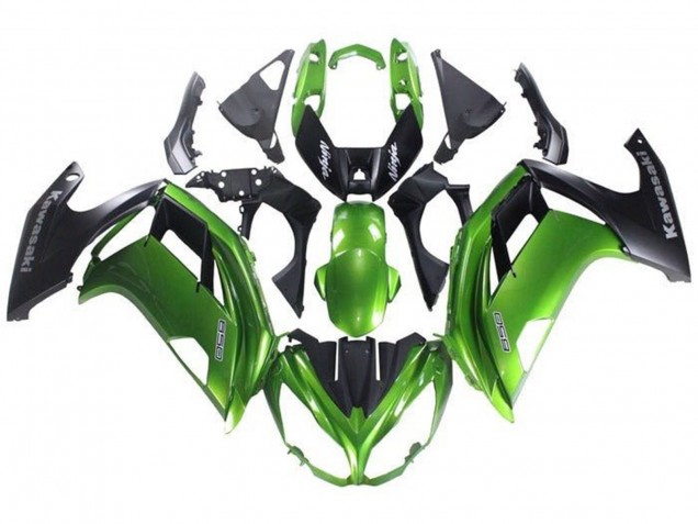 2012-2016 Kawasaki Ninja 650 EX650 Motorcycle Fairing - Green Matte Black Canada