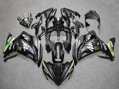 2017-2019 Kawasaki Ninja 650 EX650 Motorcycle Fairings - Matte Black Green White Monster Canada