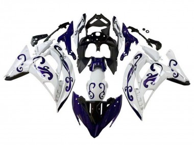 2017-2019 Kawasaki Ninja 650 EX650 Motorcycle Fairings - White Dark Blue Black Canada
