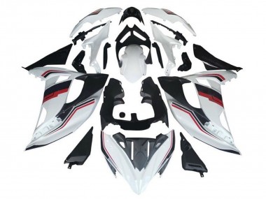 2017-2019 Kawasaki Ninja 650 EX650 Motorcycle Fairings - White Red Black Stripe Canada