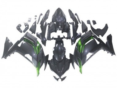 2020-2024 Kawasaki Ninja 650 EX650 Motorcycle Fairings - Faux Carbon Fiber Green Canada