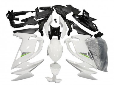 2020-2024 Kawasaki Ninja 650 EX650 Motorcycle Fairings - Glossy White Green Canada