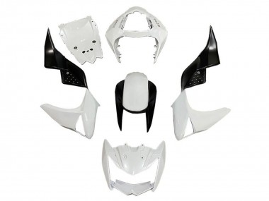 2007-2009 Kawasaki Z1000 Motorcycle Fairings - White Black Canada