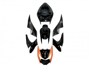 2007-2009 Kawasaki Z1000 Motorcycle Fairings - Glossy Black Orange Canada