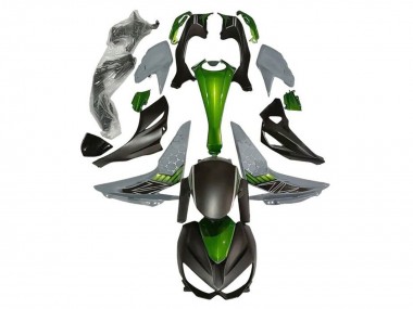 2014-2019 Kawasaki Z1000 Motorcycle Fairings - Green Grey Matte Black Canada