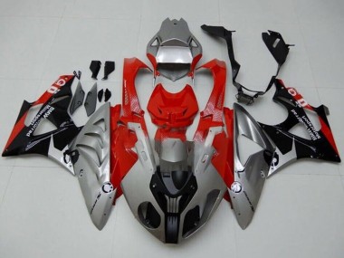 2009-2014 BMW S1000RR Motorcycle Fairings - Silver Red Black Canada