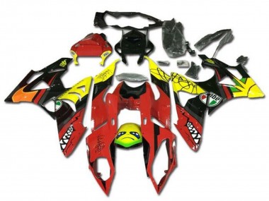 2009-2014 BMW S1000RR Motorcycle Fairings - Yellow Red Black Shark Canada