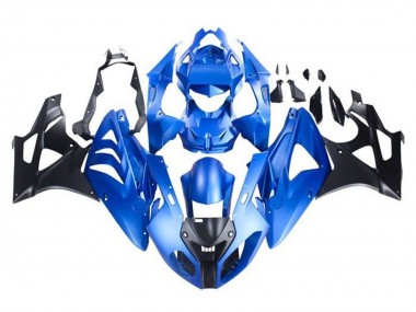 2009-2014 BMW S1000RR Motorcycle Fairing - Blue Glossy Black Canada