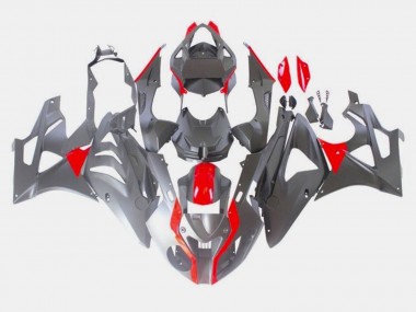 2009-2014 BMW S1000RR Bike Fairings - Red Matte Black Canada