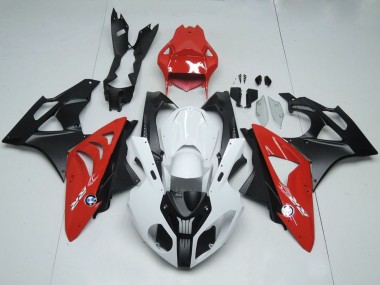 2009-2014 BMW S1000RR Motorcycle Fairings - White Red Matte Black Canada